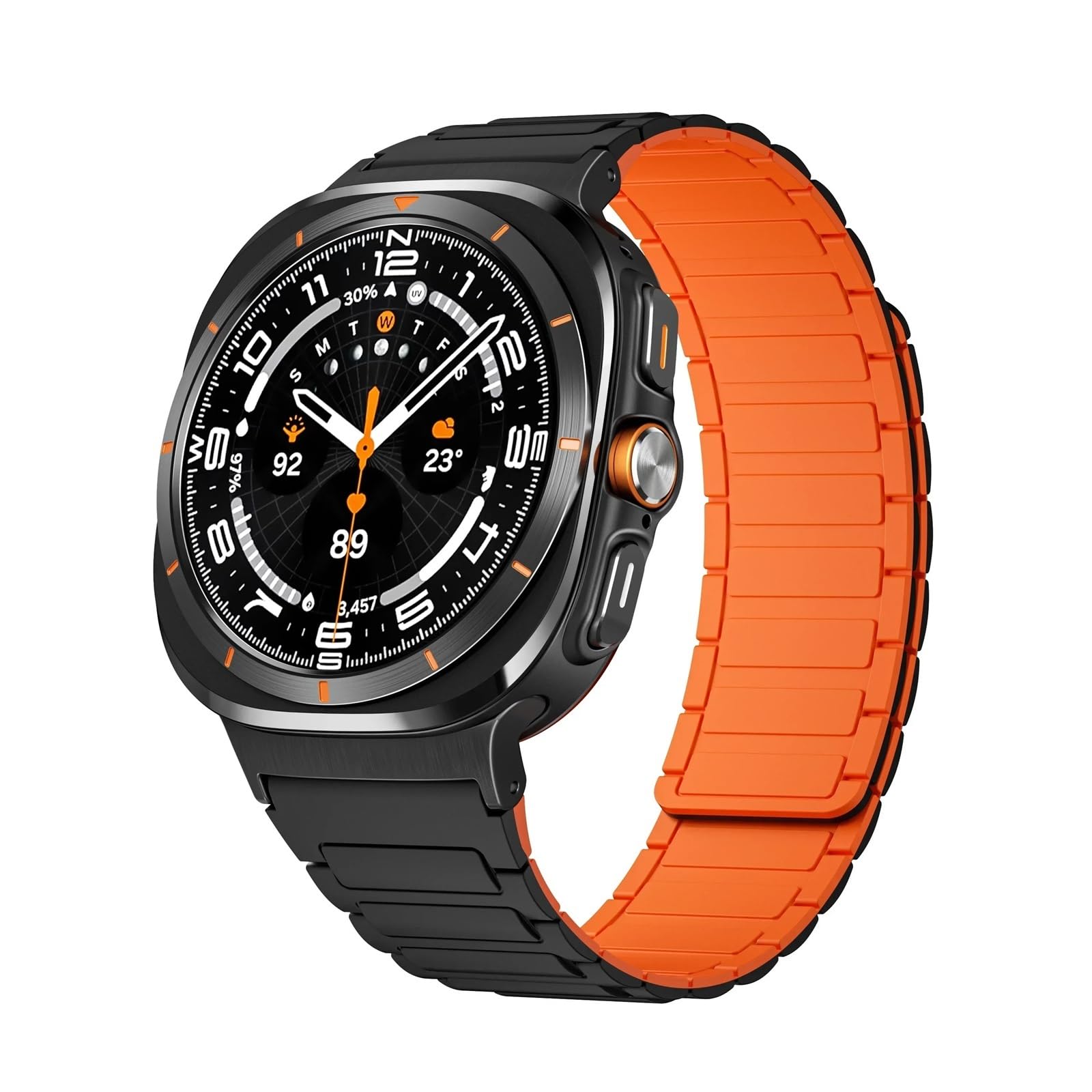 Bracelet magnétique Galaxy Watch Ultra 47mm silicone étanche à boucle rapide - 8