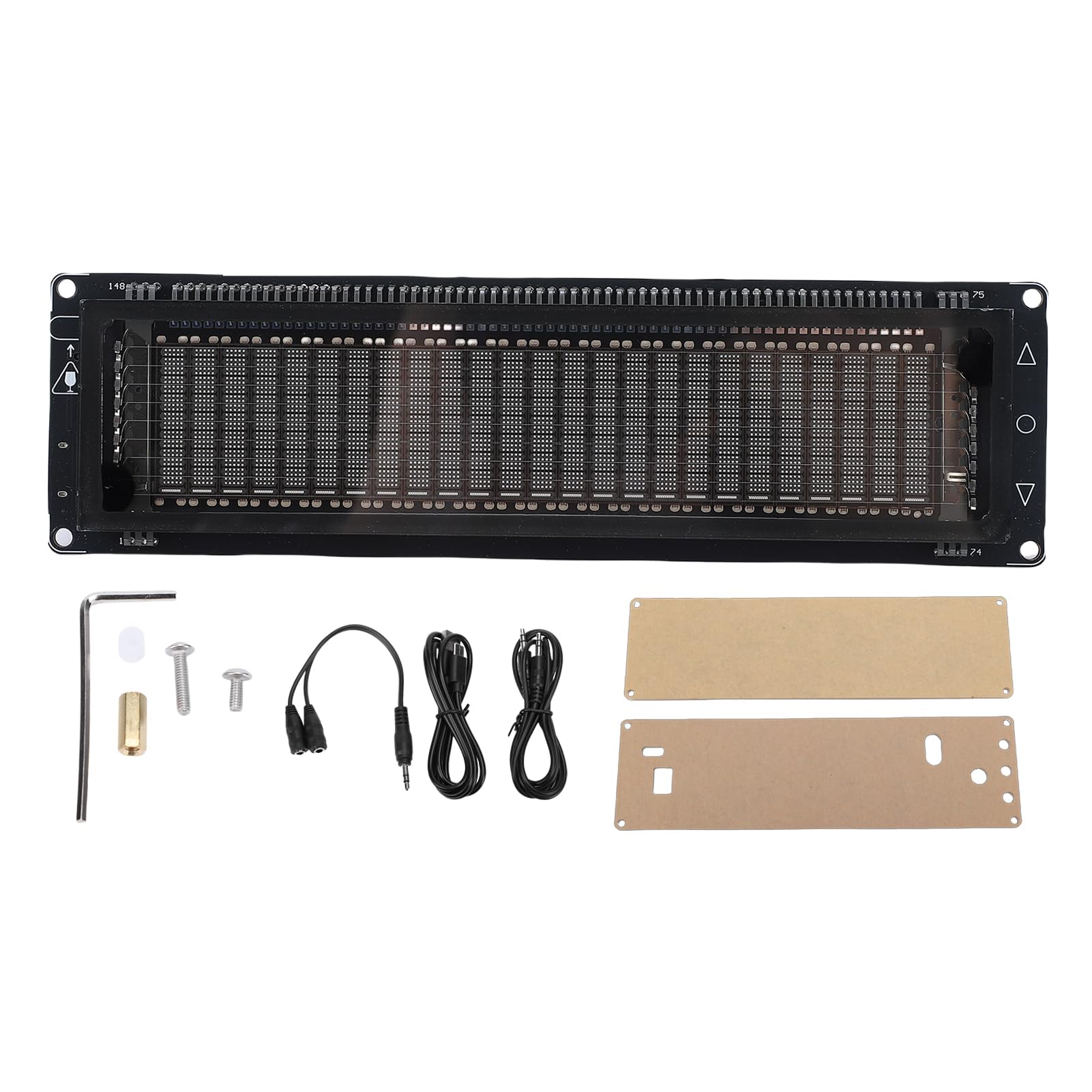 ASHATA Display dello Spettro Audio VFD, Display VFD per Analizzatore Visualizzatore Musicale, Indicatore Audio del Livello di Controllo della Musica dello Spettro, per Appassionati di