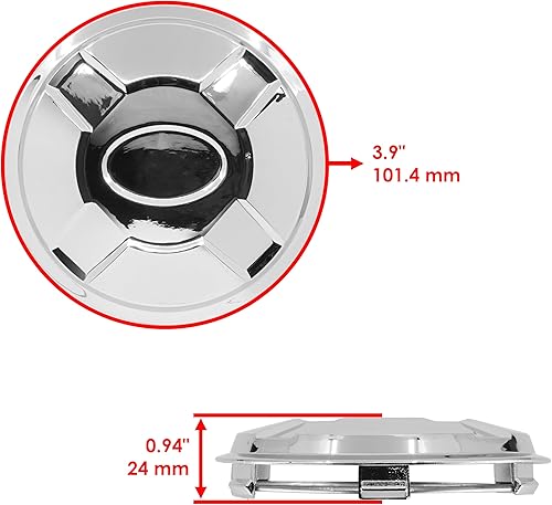 Miniatura 2 de Caltric Cubierta de cubo de rueda delantera o trasera compatible con Polaris Scrambler XP 850 HO 20142x