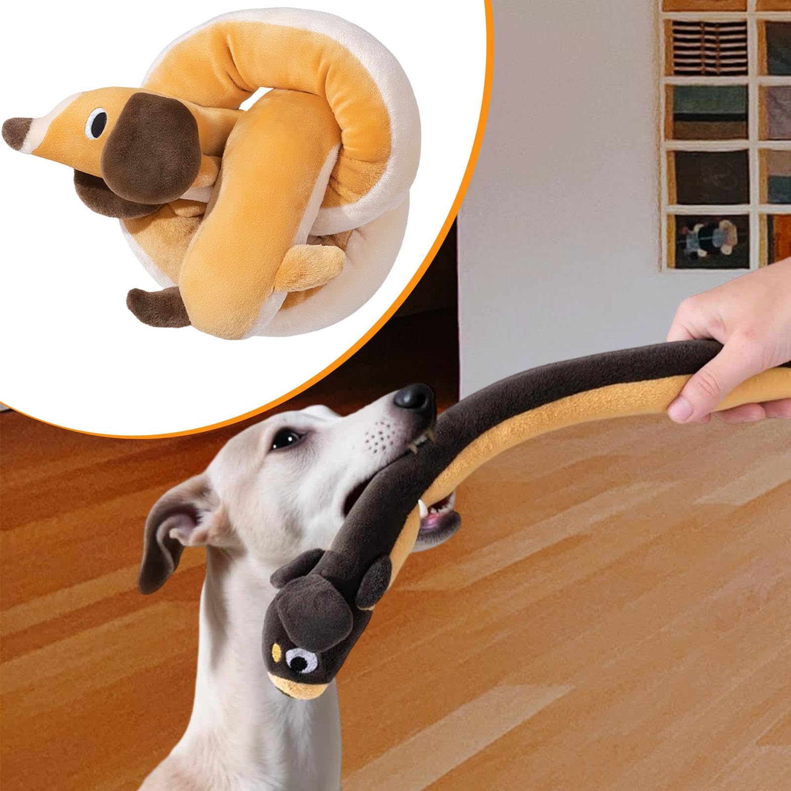 Colcolo Quietschendes Hundespielzeug, Kauspielzeug für drinnen und draußen, lustig, mittelgroß, groß, bequem, Haustierbedarf, Neuheit, Style B