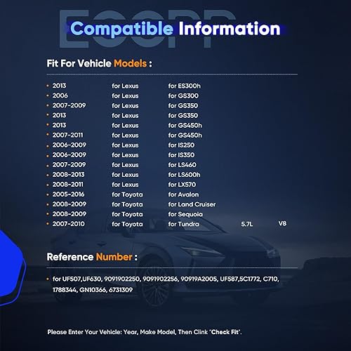 Vista 1066 de ECCPP Bobinas de encendido portátiles de repuesto para automóvil compatibles con Infiniti I30/para Nissan Maxima 3.0L V6 2000-2001 Reemplazo