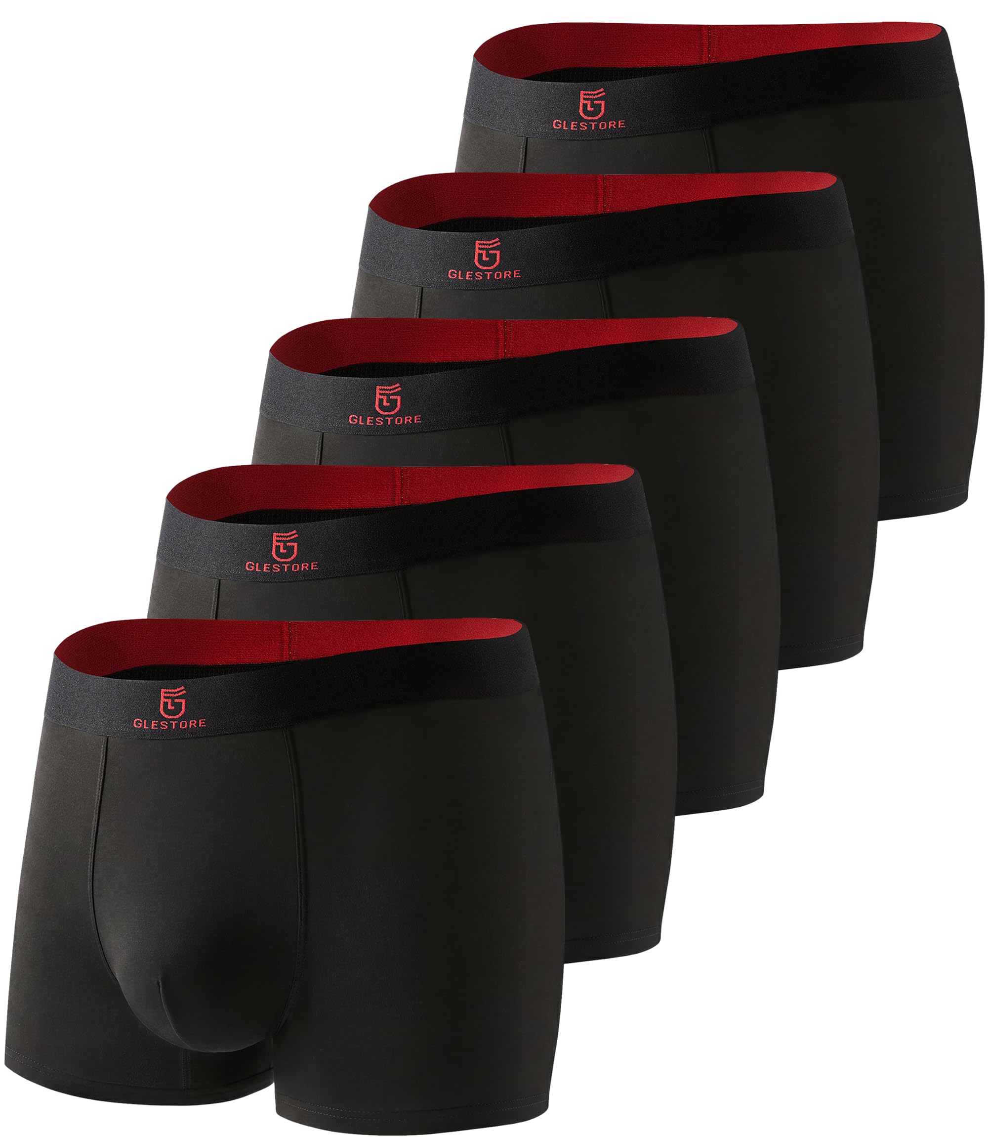 GLESTORE Modal Unterhosen Männer Boxershorts Herren 5er Pack Underpants
