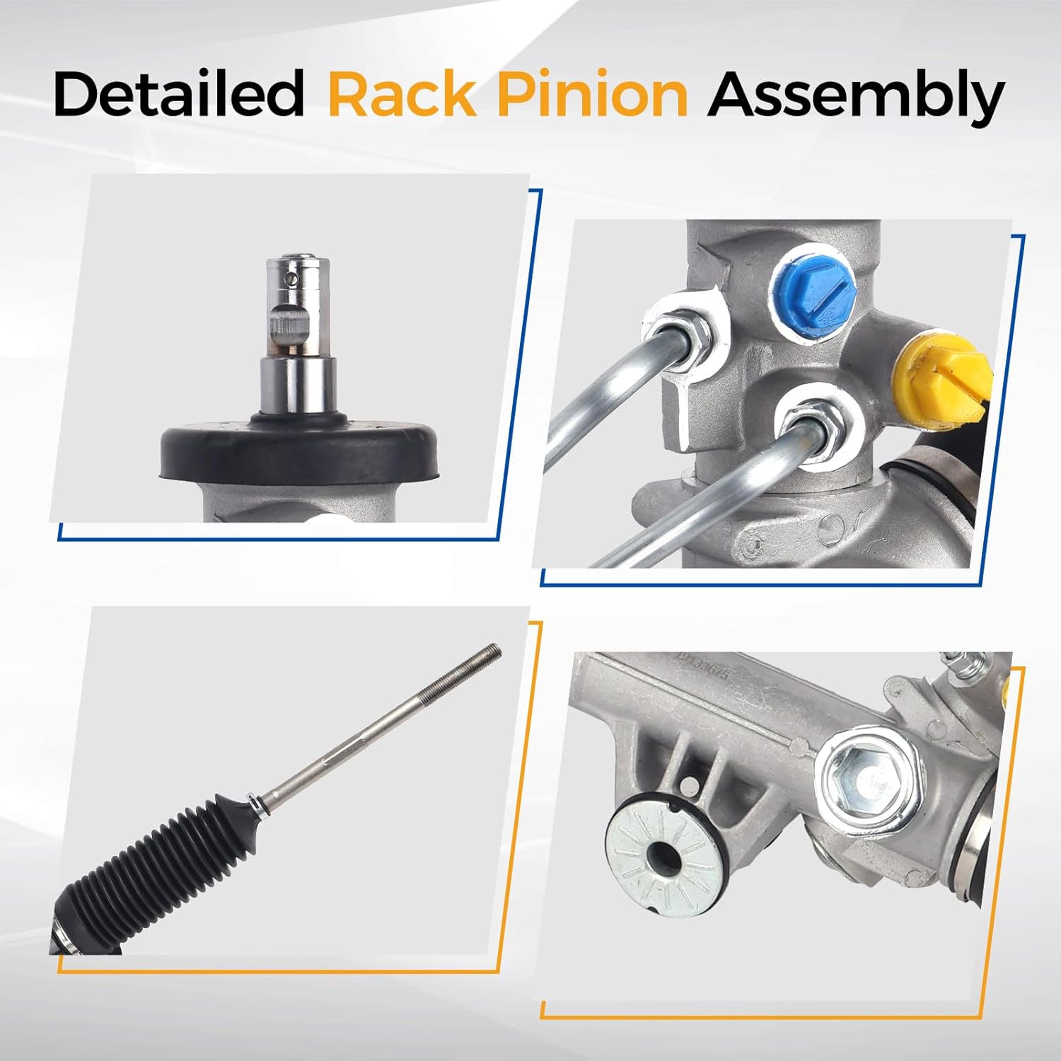 PAROD Power Steering Rack, Rack and Pinion Assembly for 1999-2006 Chevy Silverado 1500, 2007 Silverado 1500 Classic, 1999-2006 GMC Sierra 1500, 2007 Sierra 1500 Classic#19133675, 26079794, 26079801