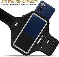Vista 7 de Brazalete resistente al agua para Samsung Galaxy S20 FE/S20+/S10+/S10 Lite/S9+/S8+, Galaxy A60/A51/A50/A32/A30/A20/A11/A10/A8S, con toque de huellas