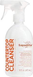 Sapadilla Grapefruit + Bergamot Biodegradable Countertop Cleanser Spray, 16 Ounce, (Pack of 1)