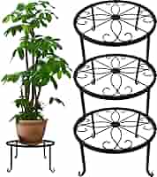 Amazon.co.jp: BRAVE 3個セット 花台 猫脚付鉢置き アイアン