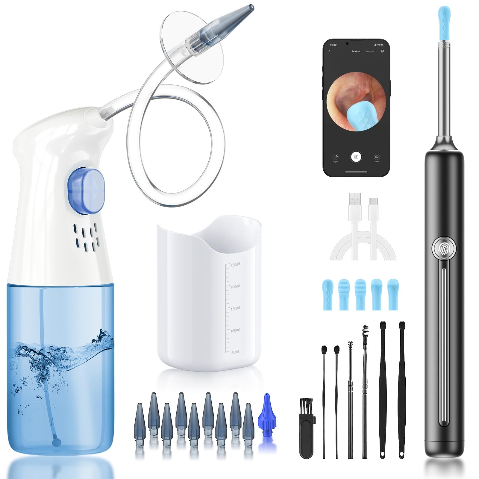 Sponsored Ad - Ear Wax Removal - Ear Cleaner - Ear Camera - FSA HSA Eligible - Ear Wax Removal Kit - Ear Wax Removal Tool Camera - 1080HD Effective for Cleaning Ear Wax Build-Up