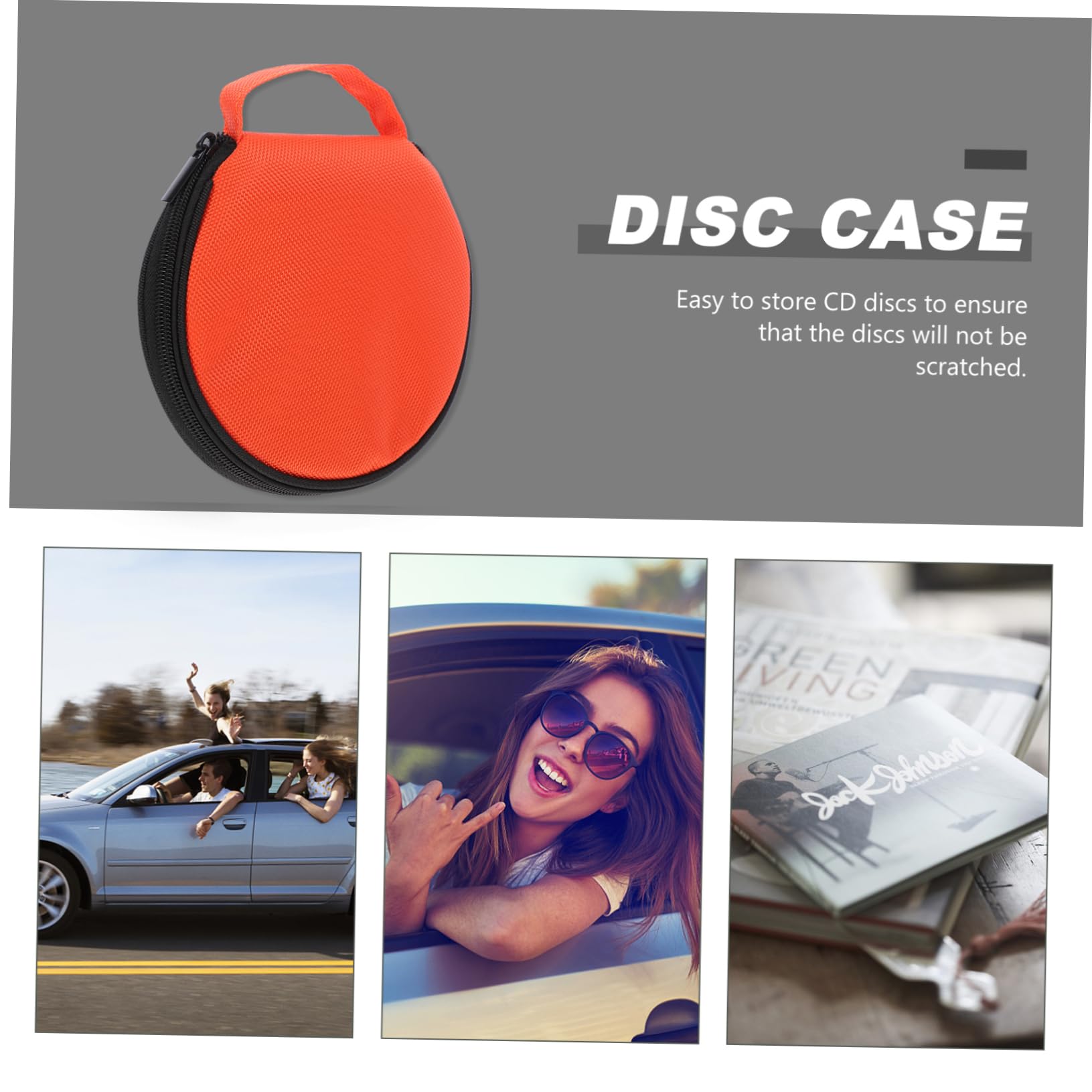 Ciieeo Cd Organizer Da Slot Oxford Per Auto Custodia Dvd e Cd Portatile Resistente e Leggera Per Viaggi e Uso Domestico Elegante e Compatta