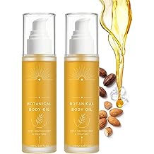 Botanical Body Oil, 100ml/3.38oz - Deep Nourishing & Moisturizing Body Oil for All Skin Types, Hydrating Botanical Formula for Daily Skin Care,2 bottles