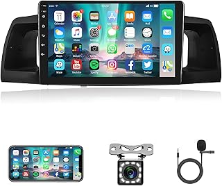 Android 9 Inch Car Stereo for Toyota Corolla ex 2007-2012, Rimoody Touch Screen Corolla Car Radio Bluetooth GPS WiFi FM Mirror Link RCA USB SWC + Backup Camera