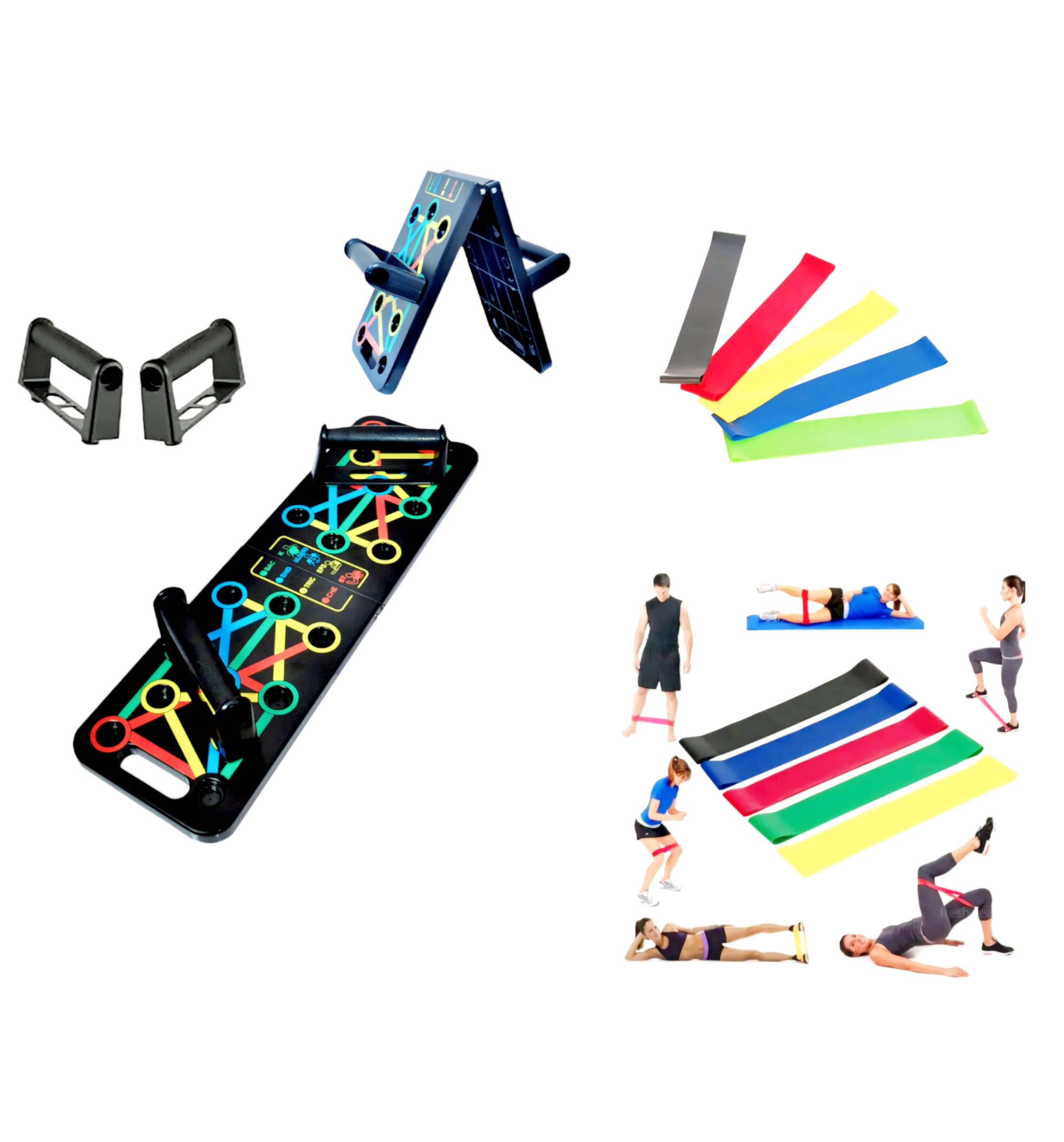 DFF Push Up Board For Men 15 in 1 Pushup Board,Pushup Stand with Handles Fitness Equipment push up bar Chest Muscle Exercise Professional Gym Equipment for Men & Women