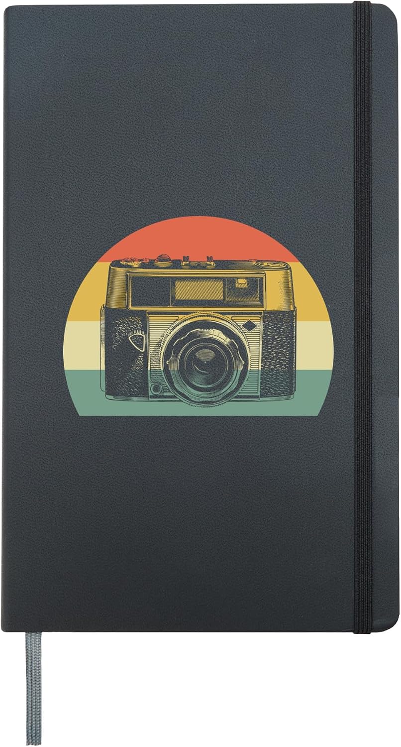 Vintage Camera Vintage Collector Hardcover Journal, Black