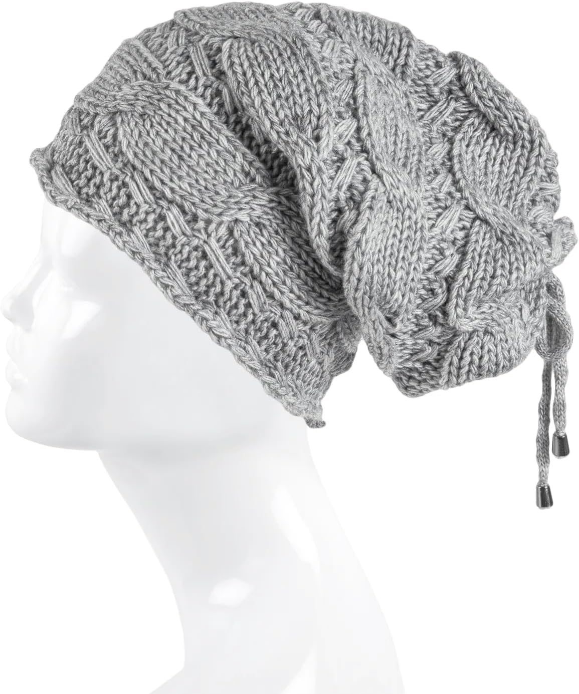 Lilax Women Cable Knit Slouchy Chunky Oversized Soft Warm Winter Beanie Hat - Image 4