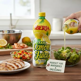 Iberia 100% Lemon Juice, 32 Ounce (Pack of 3)