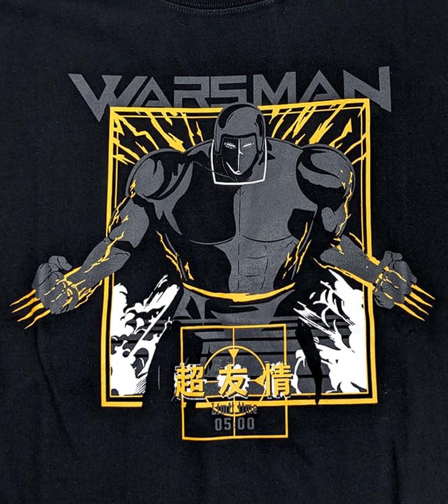 キン肉マン ウォーズマン ボウリングシャツ XXL ブラック KMAW-052 Amazon | ［KINNIKUMAN TOHOKU］超友情モード Tシャツ （ブラック
