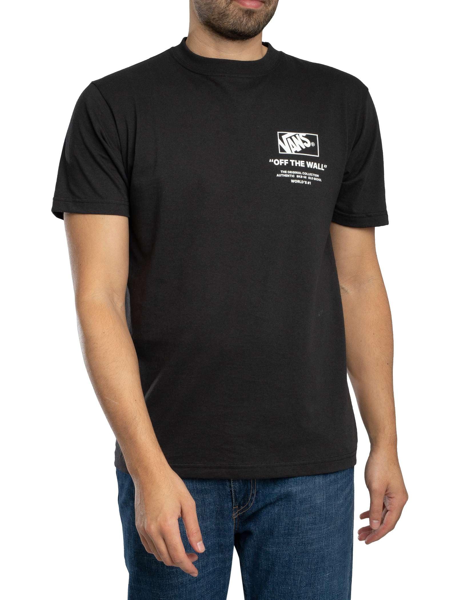 Vans Stacked Hi SS Tee, Black/White, S