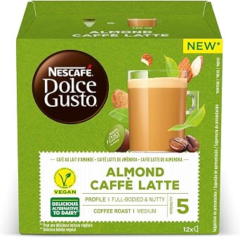 Nescafé DOLCE GUSTO Café ALMENDRA LATTE - Pack De 3 x 12 cápsulas - Total:  36 Cápsulas : Amazon.es: Alimentación y bebidas