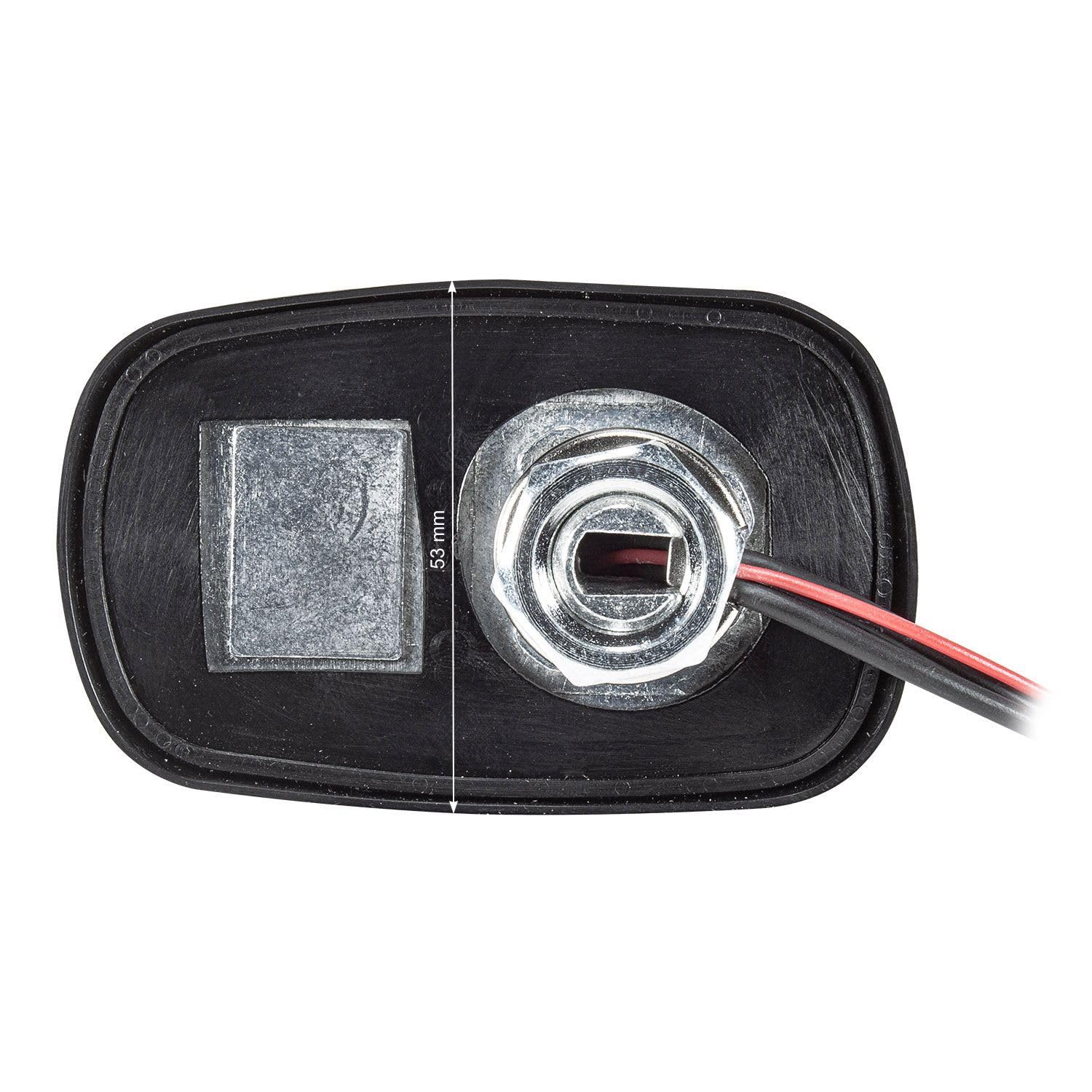 tomzz Audio 1000-048 Antenne Dab pour Voiture Shark Design, antenne de Toit Dab+ FM Active, raccordement : Prise SMB (F) et fiche DIN (M), Noir Mat