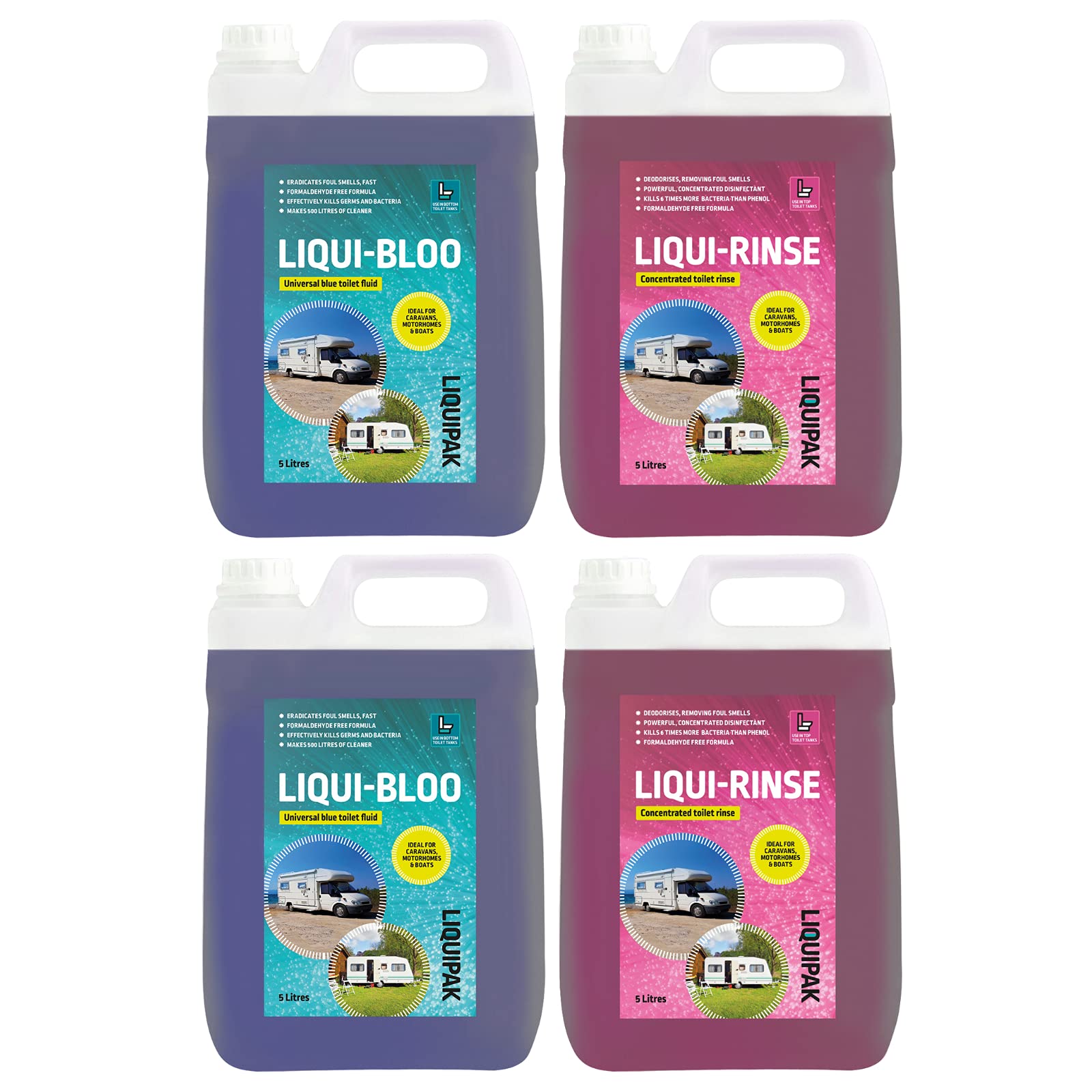 Buy Toilet Chemical for Caravan & Motorhome LiquiBloo & LiquiRinse