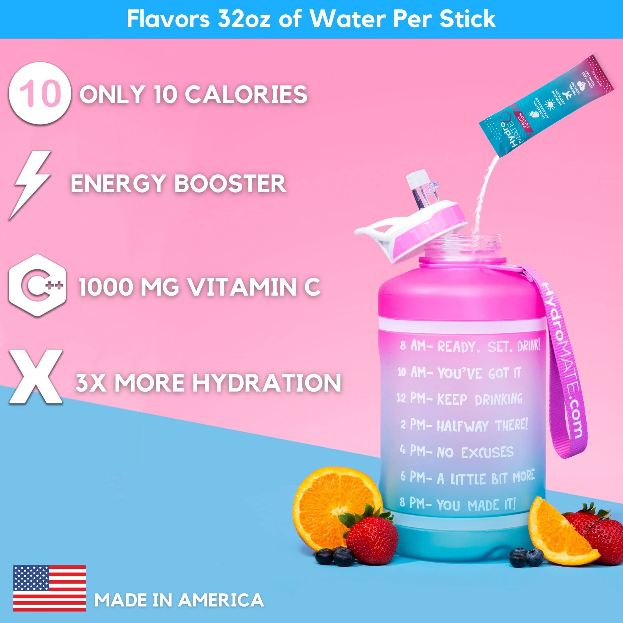 HydroMATE Electrolyte Powder Packets Drink Mix Hydration Accelerator