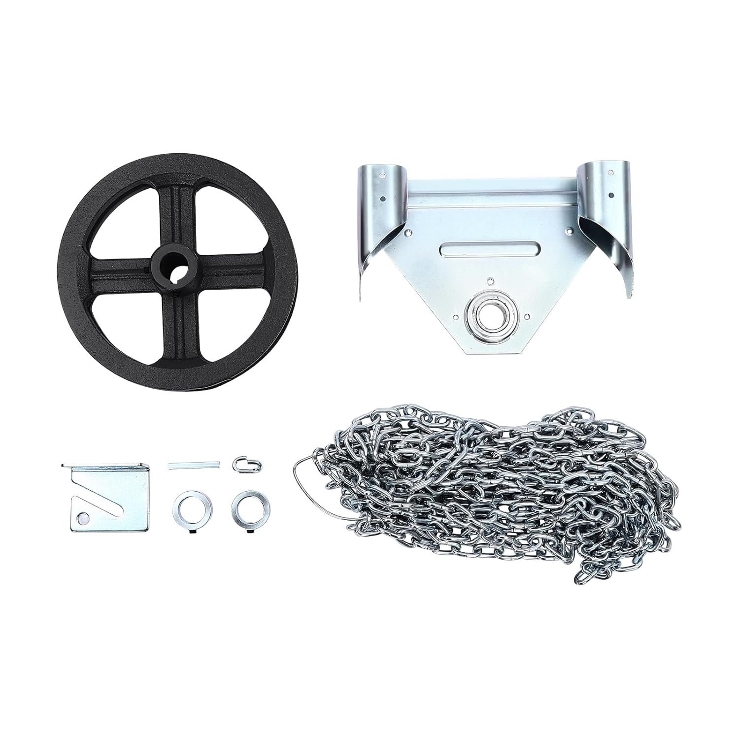 Garage Door Jackshaft Chain Hoist, 1:1 Reduced Drive, 331LBS Capacity, 4000 Direct Drive Roll Up Garage Door Openers for Warehouses, Roller Shutters