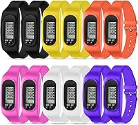 Vista 13 de Geyoga Pedometer for Walking Steps and Miles Pedometer Watch Silicone Steps Tracker Running Bracelet Ankle Step Counter for Calorie Burning and Step