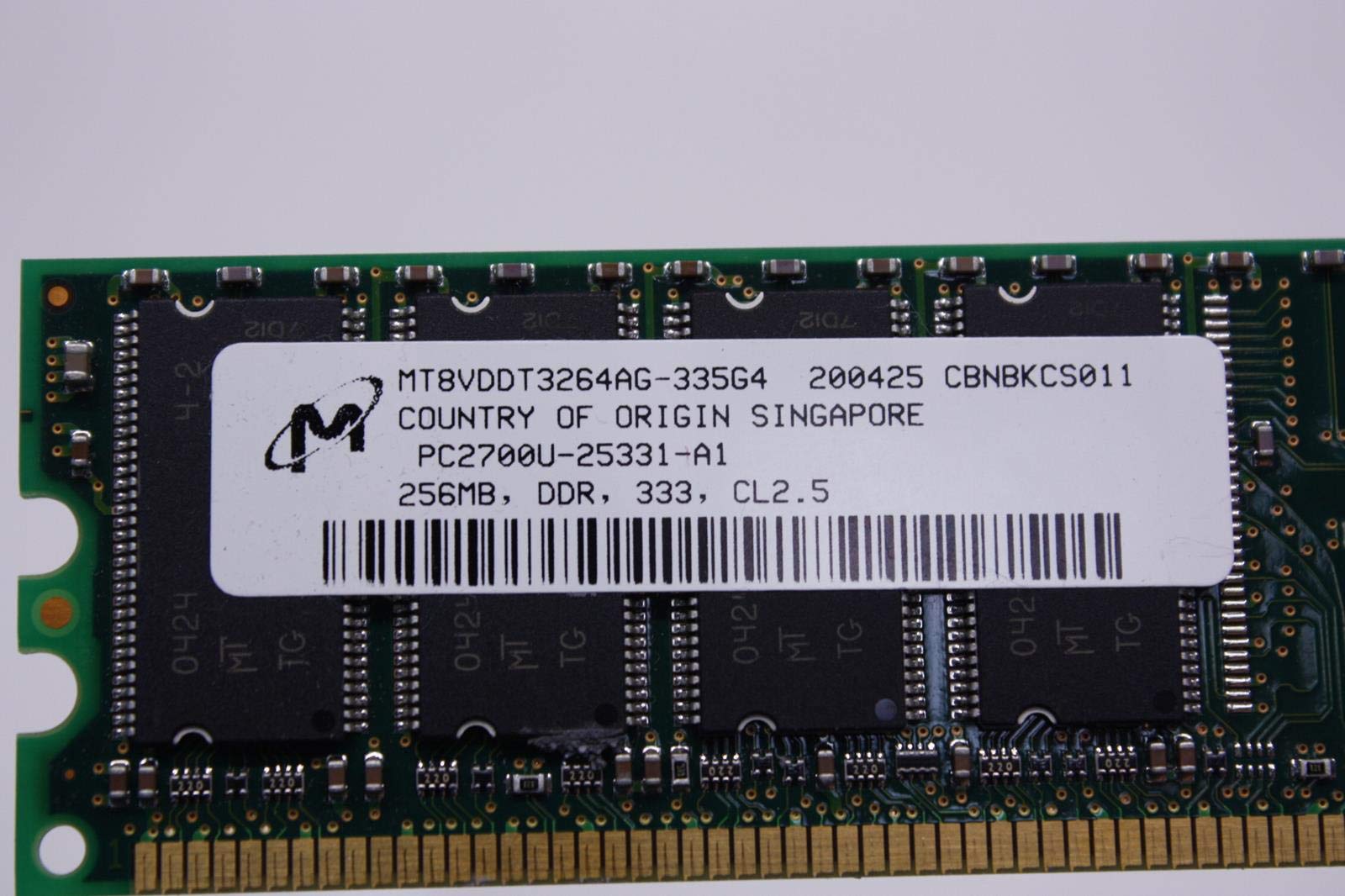 Amazon | Micron – Micron – メモリ – 256 MB – DDR – 333 MHz – cl2.5