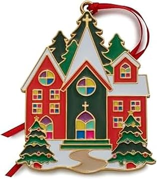 Wallace Wonders of Christmas Cardinal Ornament 2023-14th Edition Gold-Plated Enamel Holiday Collectible with Gift Box and Velvet Pouch