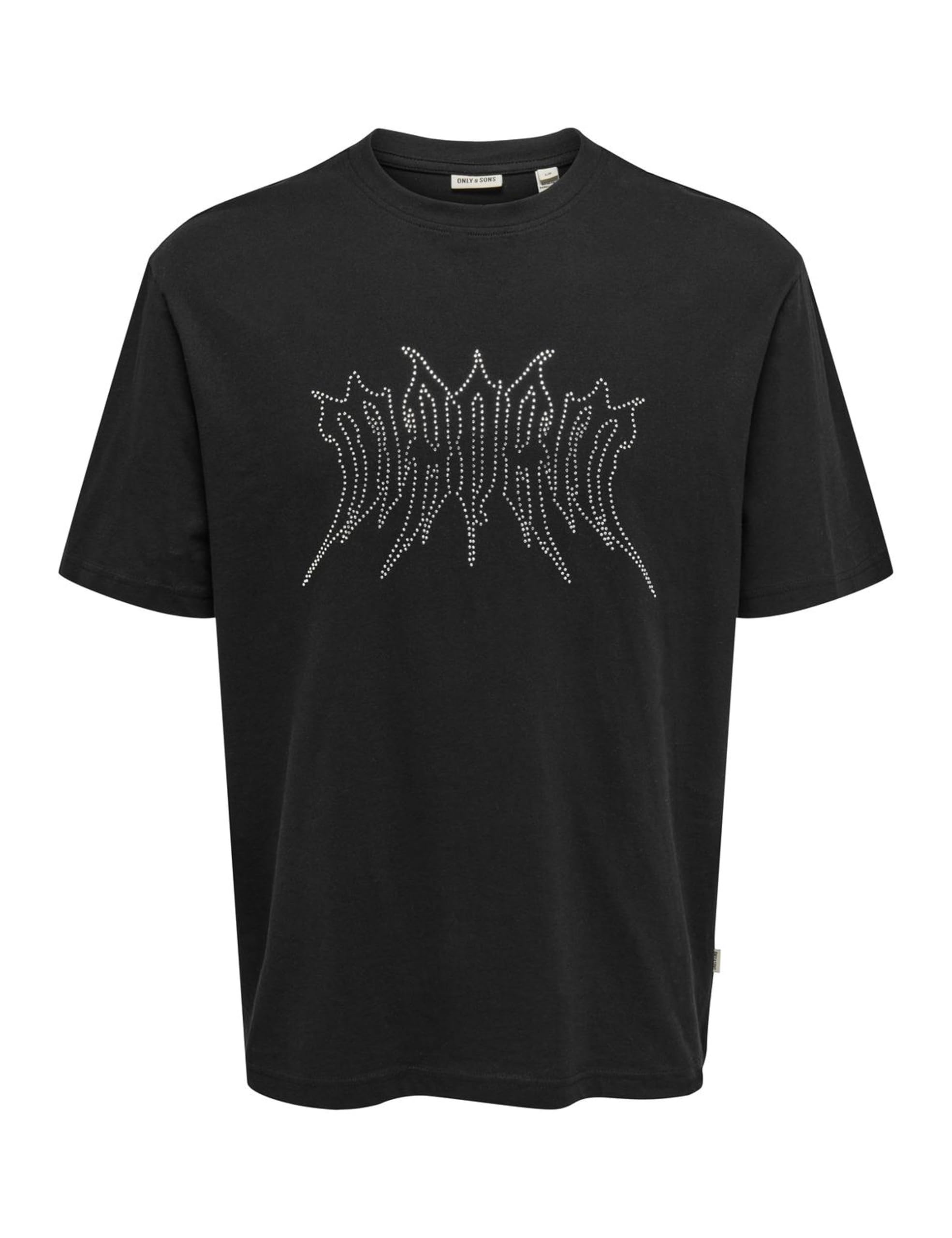 ONLY & SONS Onsrhinestone RLX SS Tee Black