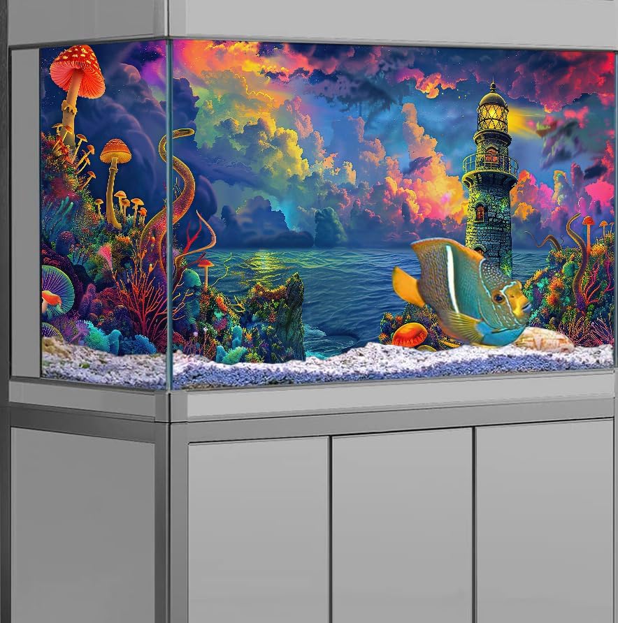 Fresh Look at Amazon Com Coveimes Aquarium Background With Cloud Sky Design