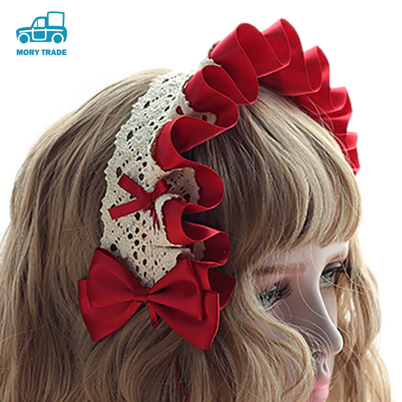 Amazon.co.jp: MORYTRADE カチューシャ ヘッドドレス フリル メイド