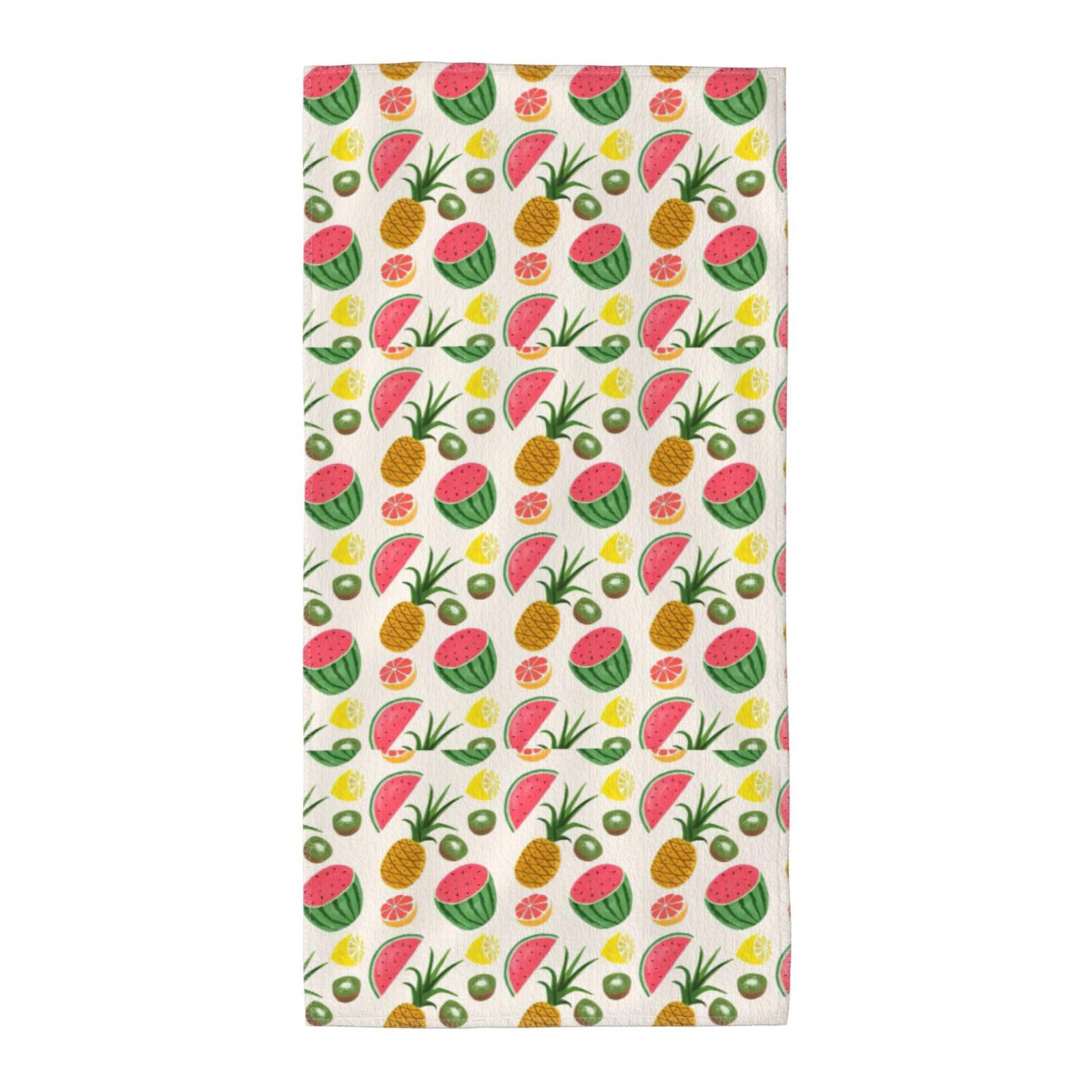 SDEGTHO Tropical Fruits Fashion Printed Bath Towel High Water Absorption For Hiking Trip