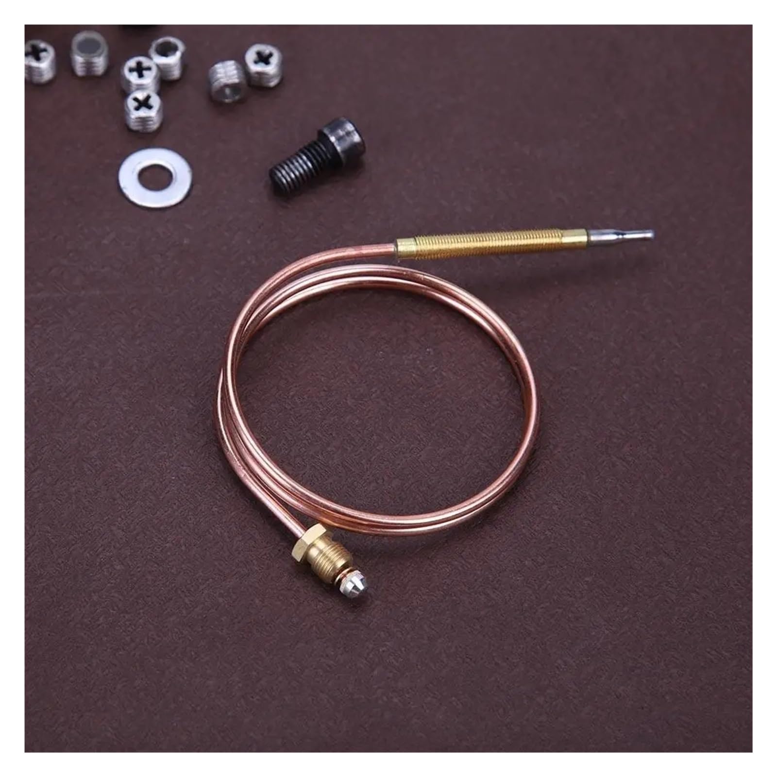 Válvula Termopar De Gas Universal For Chimenea, Calderas, Hornos, Sonda Controladora De Temperatura De Repuesto Con 5 Piezas Fijas, 60/120cm(6PCS,120CM)