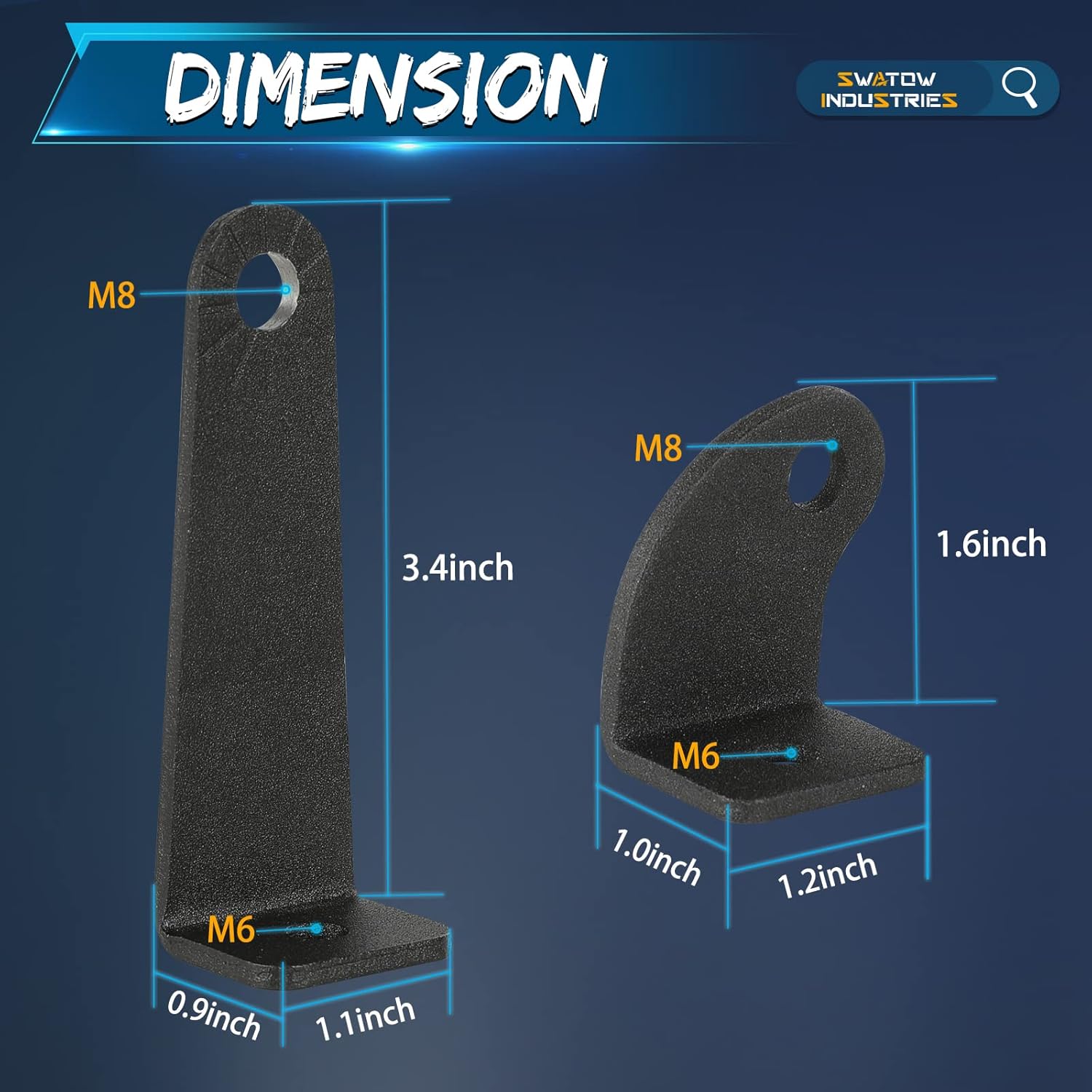 SWATOW INDUSTRIES 2PCS Light Bar Mounting Brackets with 1 Lead Wiring Harness : Automotive