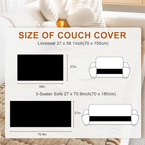 Miniatura 5 de PHOPHO Funda de sofá para perros, lavable, protector de sofá para forma de L, funda de manta antideslizante para perro, tapete amigable para