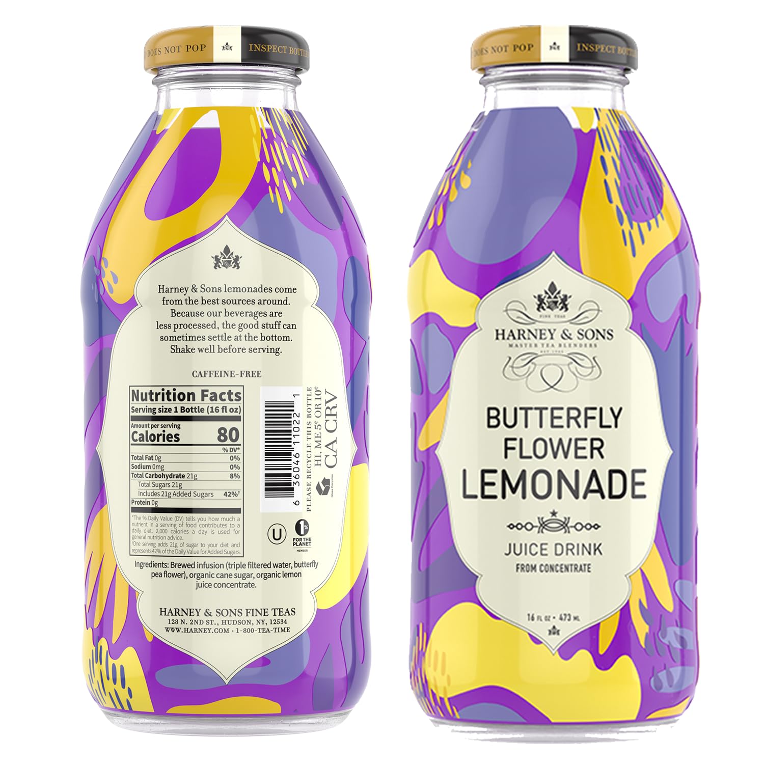 Harney & Sons Lemonade, Butterfly Flower, 16 Oz
