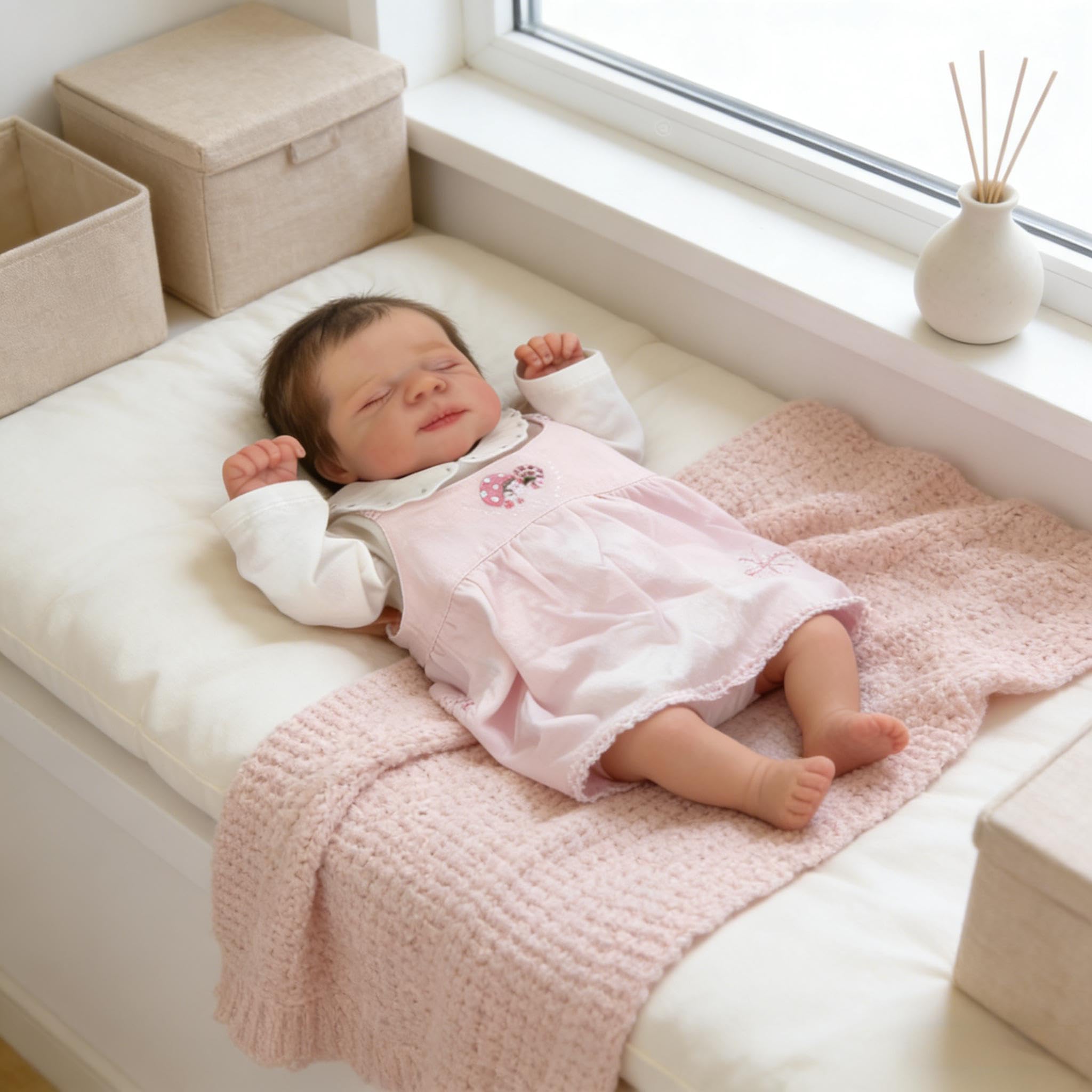 Realistyczne lalki Reborn Baby Dolls silikonowe na całe ciało, 45 cm, prawdziwe życie, lalka, anatomicznie poprawna, dziewczyna, realistyczna, noworodki, lalka, miękka winylowa lalka Reborn