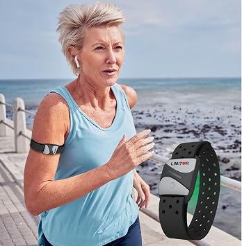 CARDIOSPORT Limiter Heart Rate Monitor MAX Heart Rate Alerts, Set Safe Heart Rate Limits, Waterproof HRM Sensor, Bluetooth ANT+ Wireless, Strava, Zwift, Garmin, Peloton, No Smartphone Required