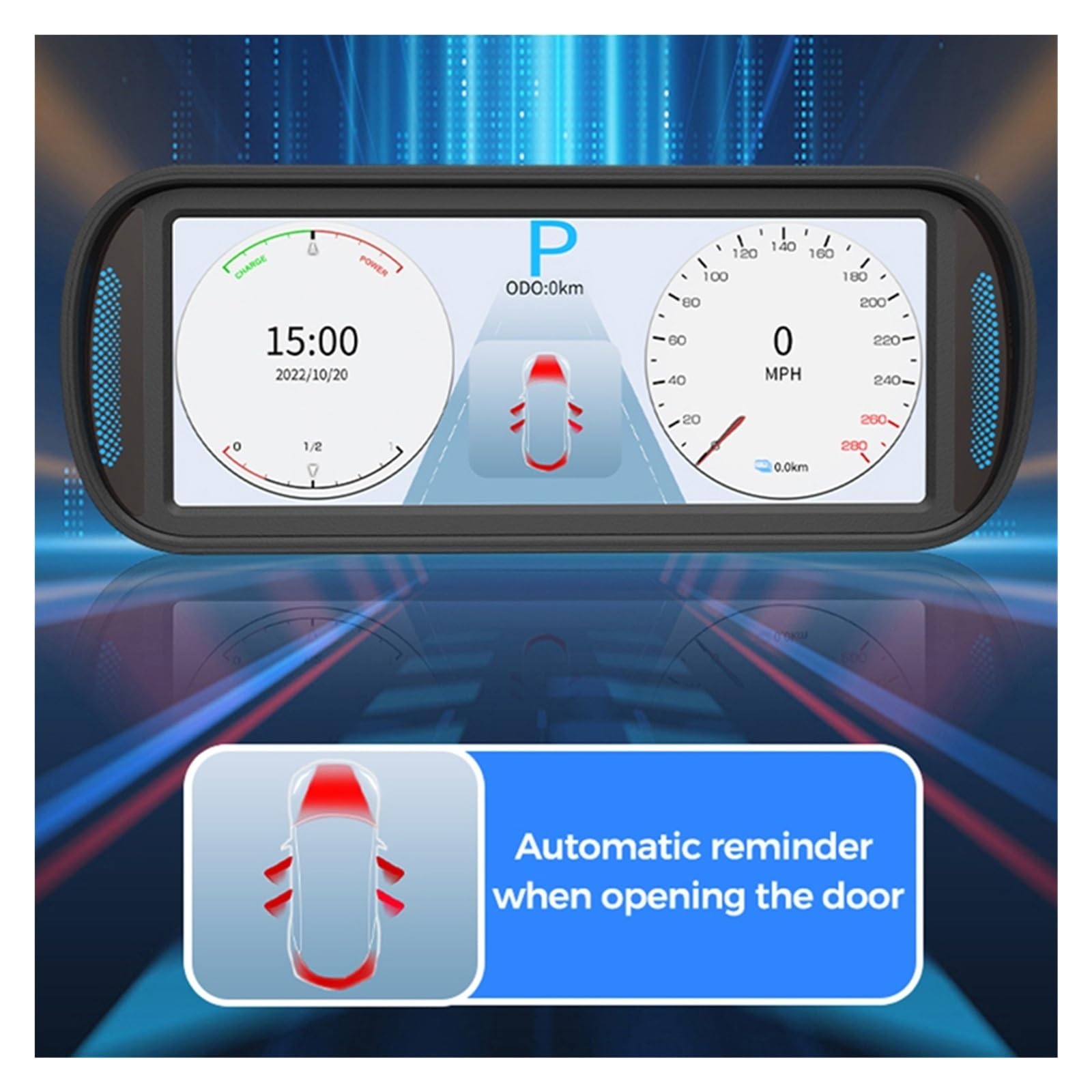 Fit For Tesla Model Hud Cyfrowytachometrsamochodowy
