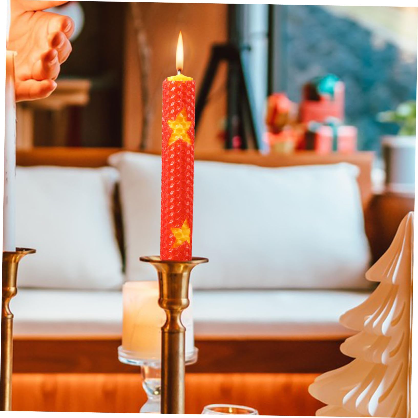 Anneome - Forniture Per Decorazioni Kit Fai Da Te Per La Casa Aromaterapia E Candele Per Candele Cera Natalizia Per Feste A Nido D'Ape Decorazioni Facili Da Usare