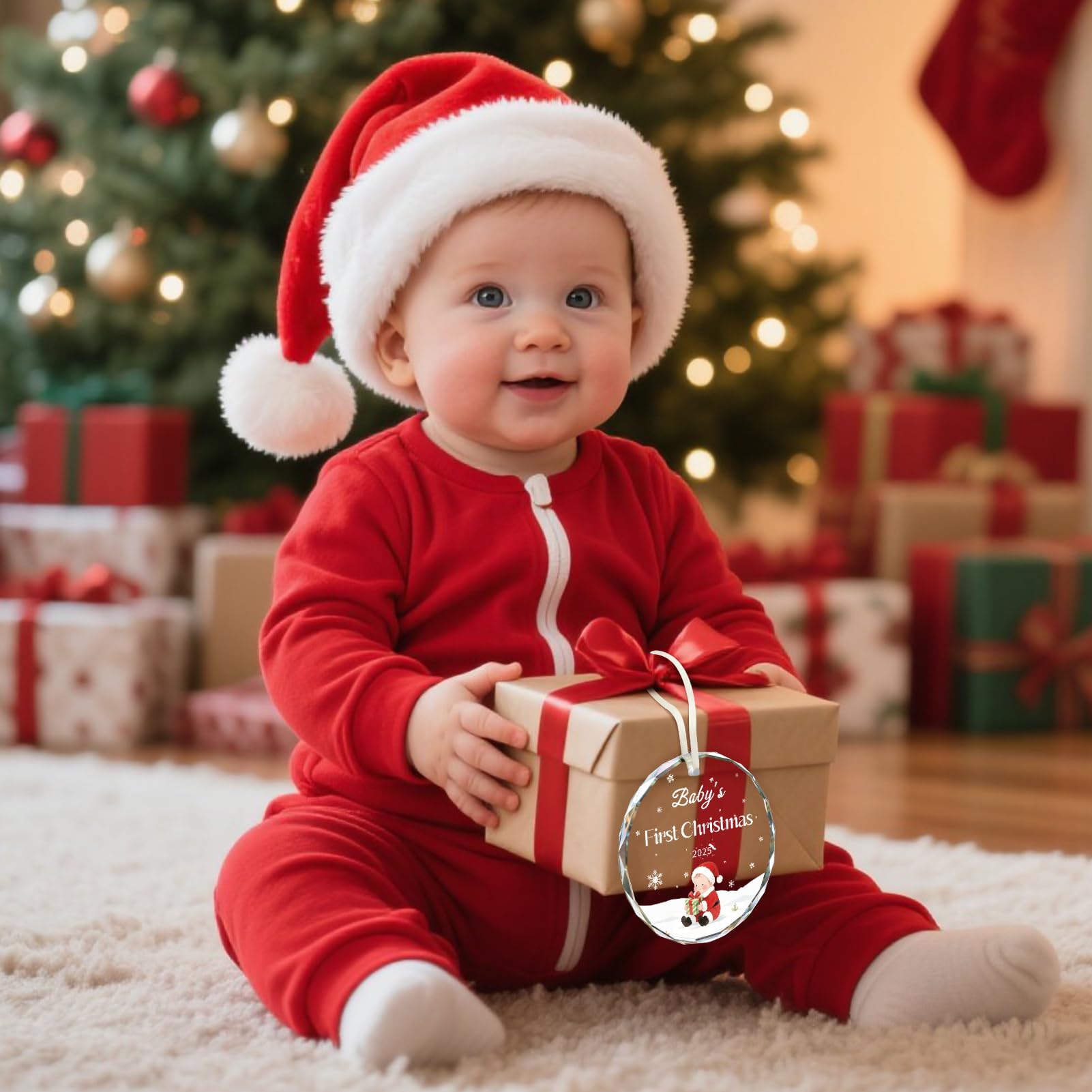 【希少/初年度】リヤドロ 1991年限定 オーナメント赤ちゃん初めてのクリスマス Amazon｜赤ちゃんの最初のクリスマスオーナメント2025、クリスタル