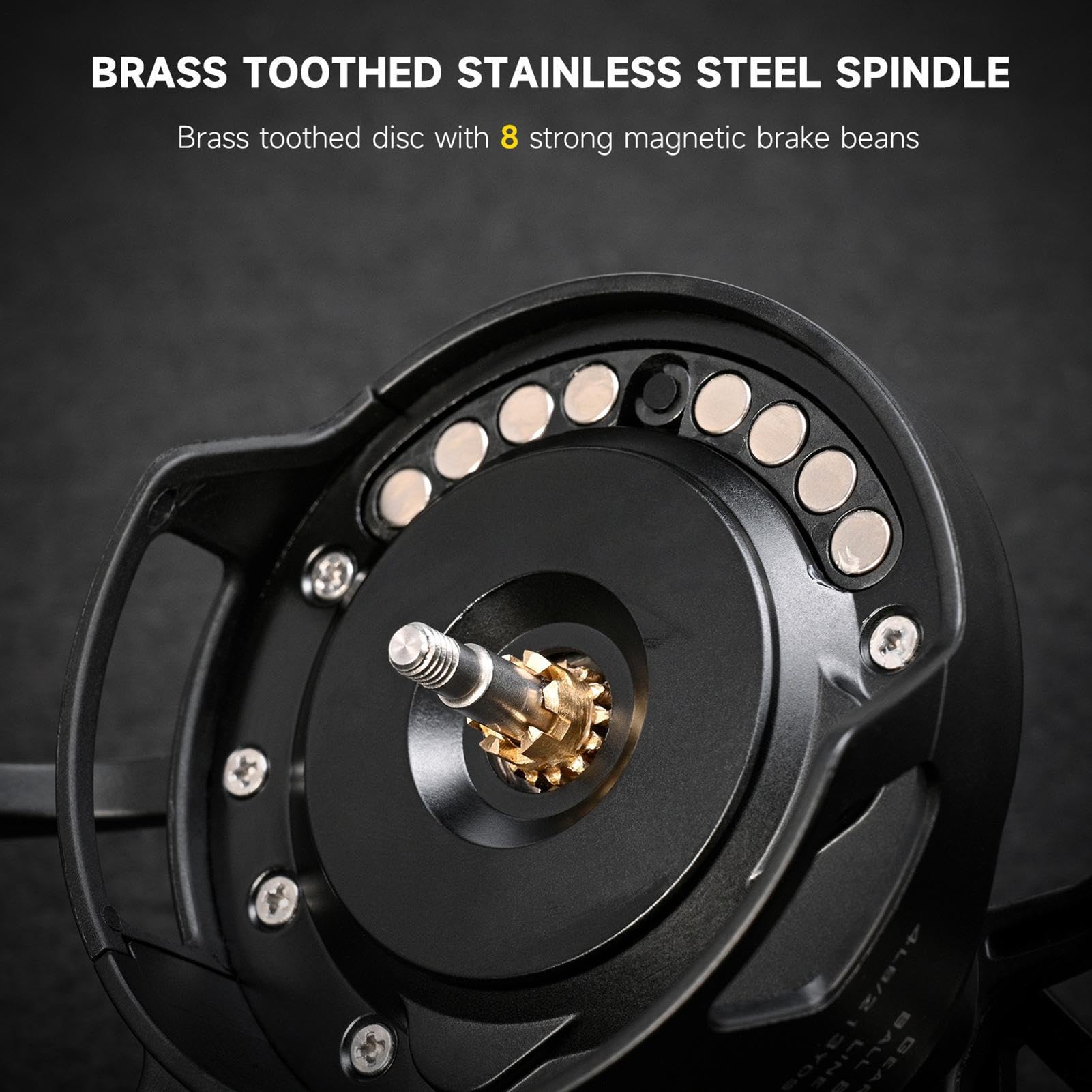 Kołowrotek wędkarski w słonej wodzie, kołowrotek muchowy z magnetycznym systemem uwalniania | koło wędkarskie | dla pstrąga łososia Crappie sum mężczyźni początkujący młodzież słodkowodna i słona