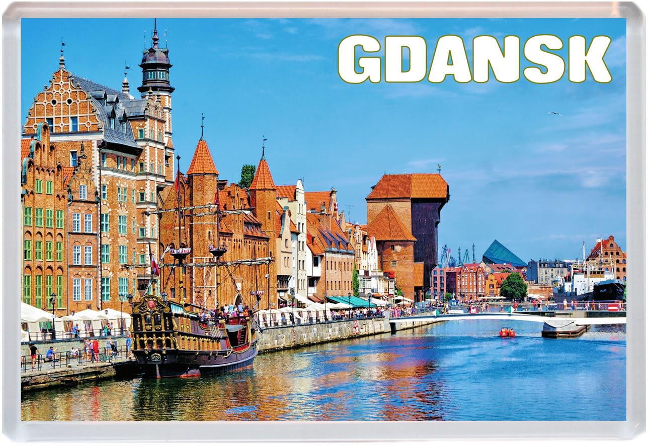 Baked Bean Store Multicolor Gdansk - Poland - Jumbo Fridge Magnet 96 X 67Mm Bbsfhm1596