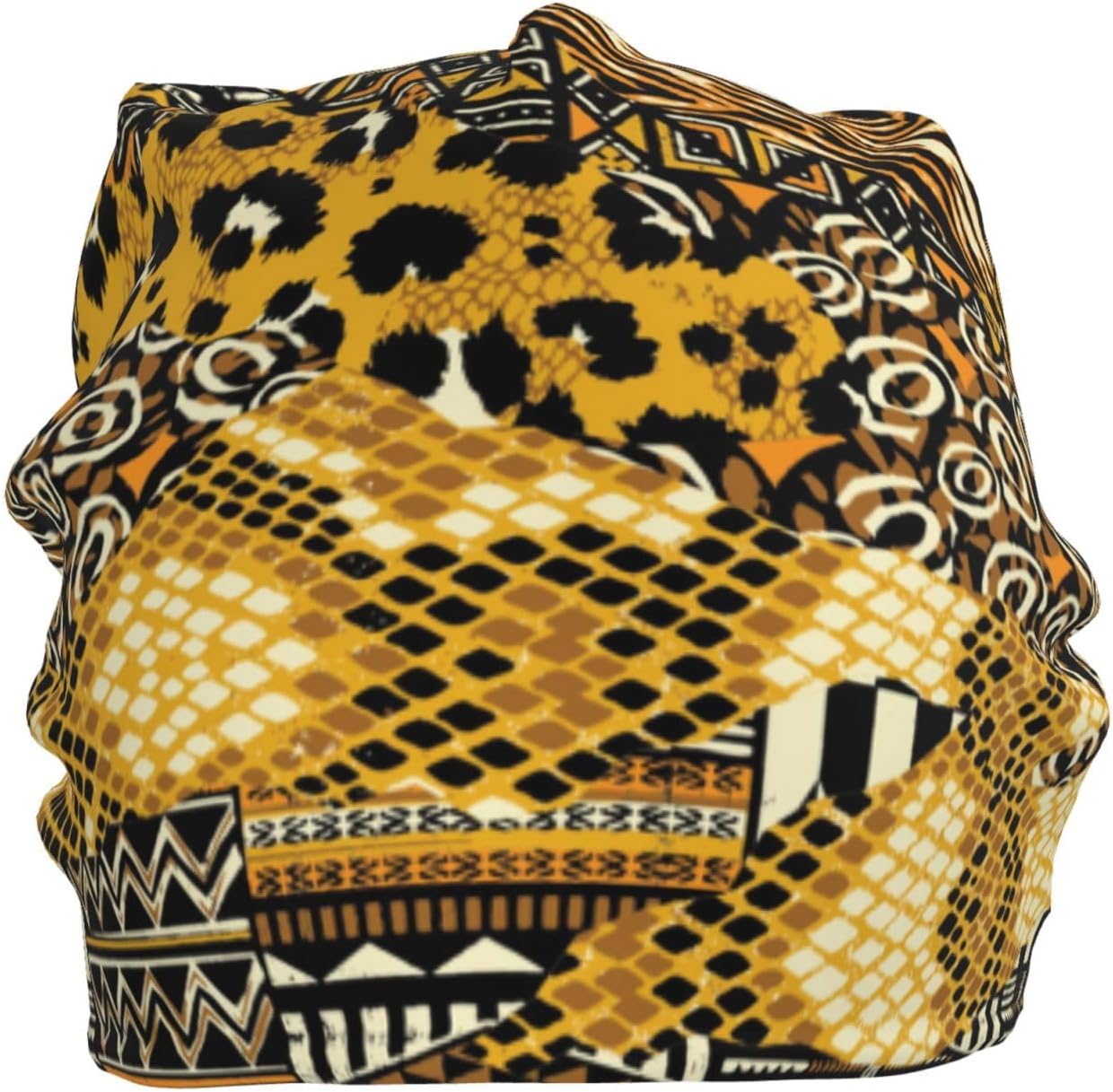 ASYG African Style Slouchy Beanie Cap African Knit Hat Africa Beanie Winter Hats Cap Ethnic Slouchy Hat for African Women Men - Image 2