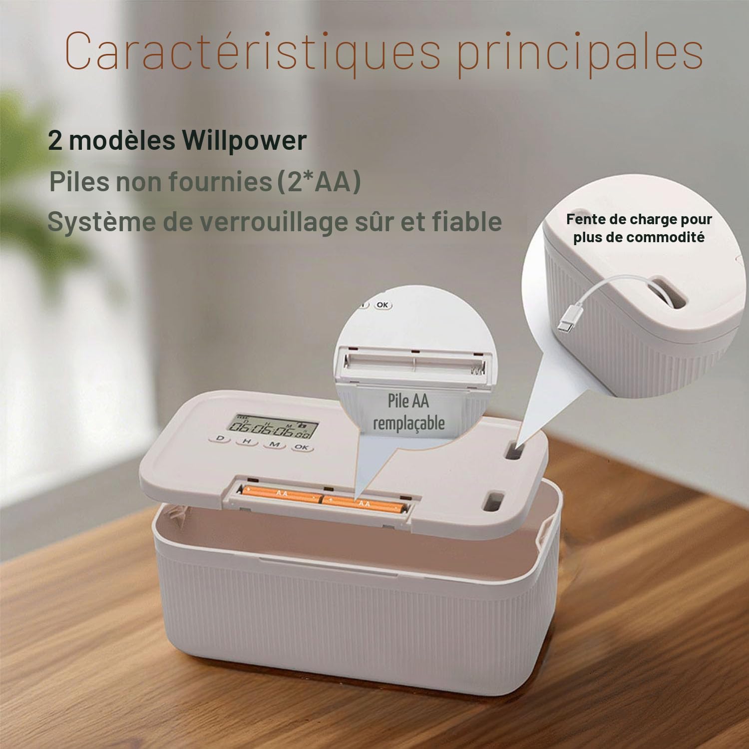 Boîte de rangement avec serrure à retardement Sightday, boîte de verrouillage pour téléphone pour gérer l'addiction, boîte de rangement à temporisation pour la cuisine/maison/école/personnel/voyage
