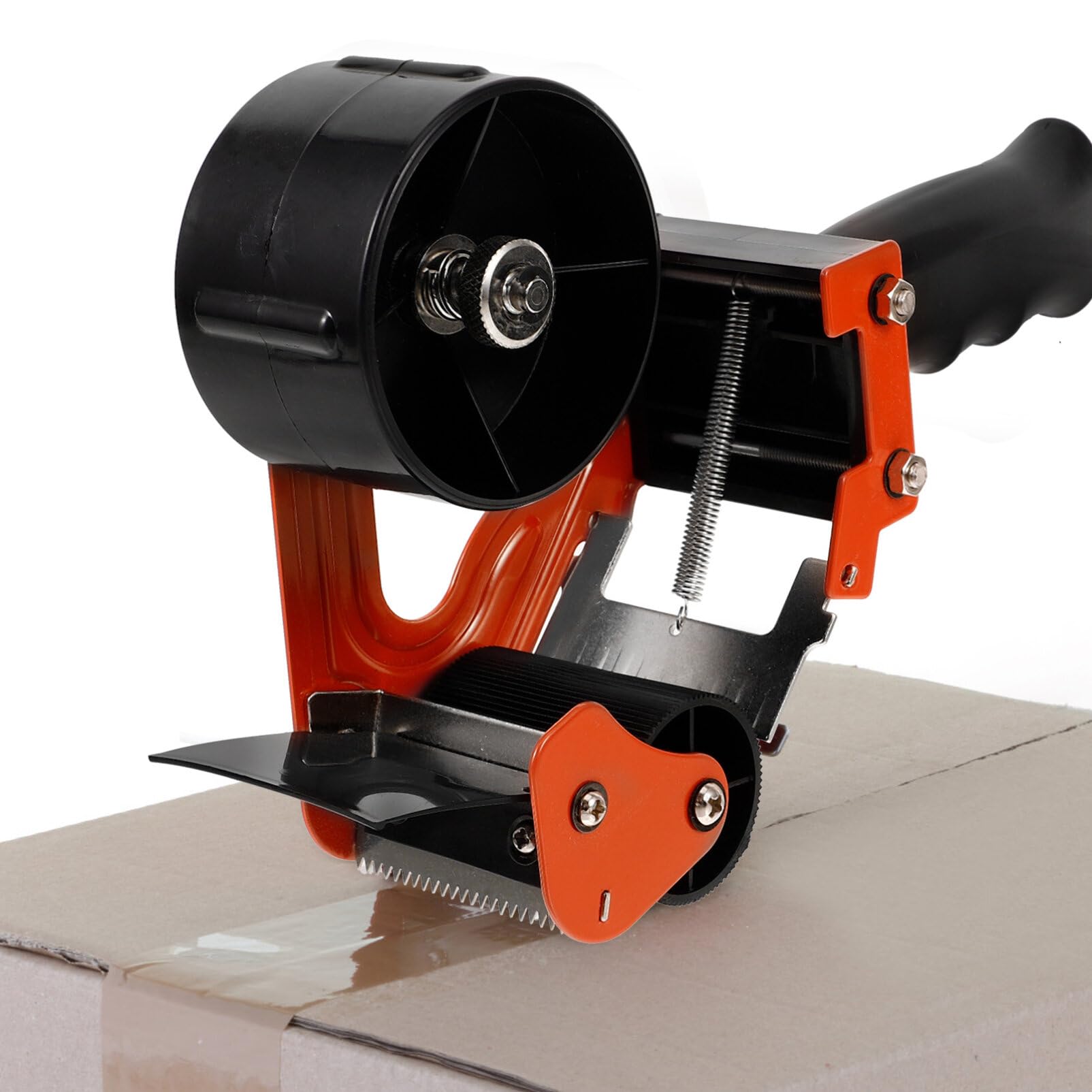 SOLUSTRE Klebebandabroller aus Edelstahl und Klebebandbreite bis 60mm Multifunktionaler Handlicher Schneidemaschine Effizientes Versiegeln für Verpackungskartons