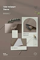 Vista 409 de Dimoon 236''x17.7'' White Thicken Peel and Stick Wallpaper Contact Paper Modern Self Adhesive Wall Paper Removable Renter Friendly Textured Solid