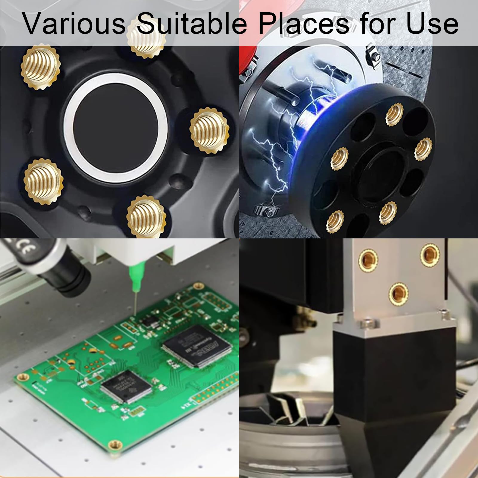 305 Dadi Inserti Filettati In Ottone - M2 M2.5 M3 Per Stampanti 3D, Legno, Metallo - Set Completo