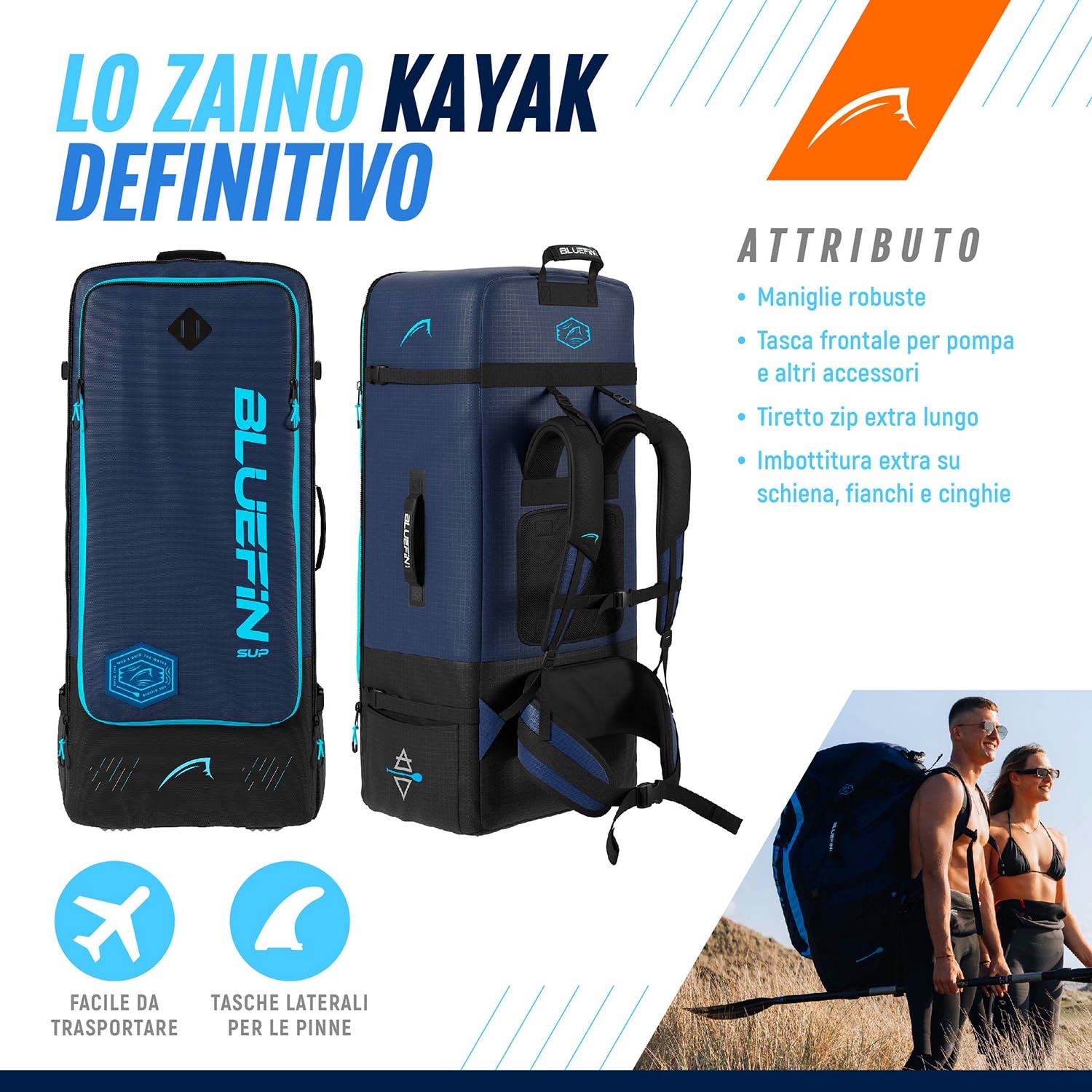 Bluefin Scout e Ranger | Kayak Gonfiabile Alternativo alla Canoa | Disponibile in Due Dimensioni: Scout per 1 Persona e Ranger per 2 Persone