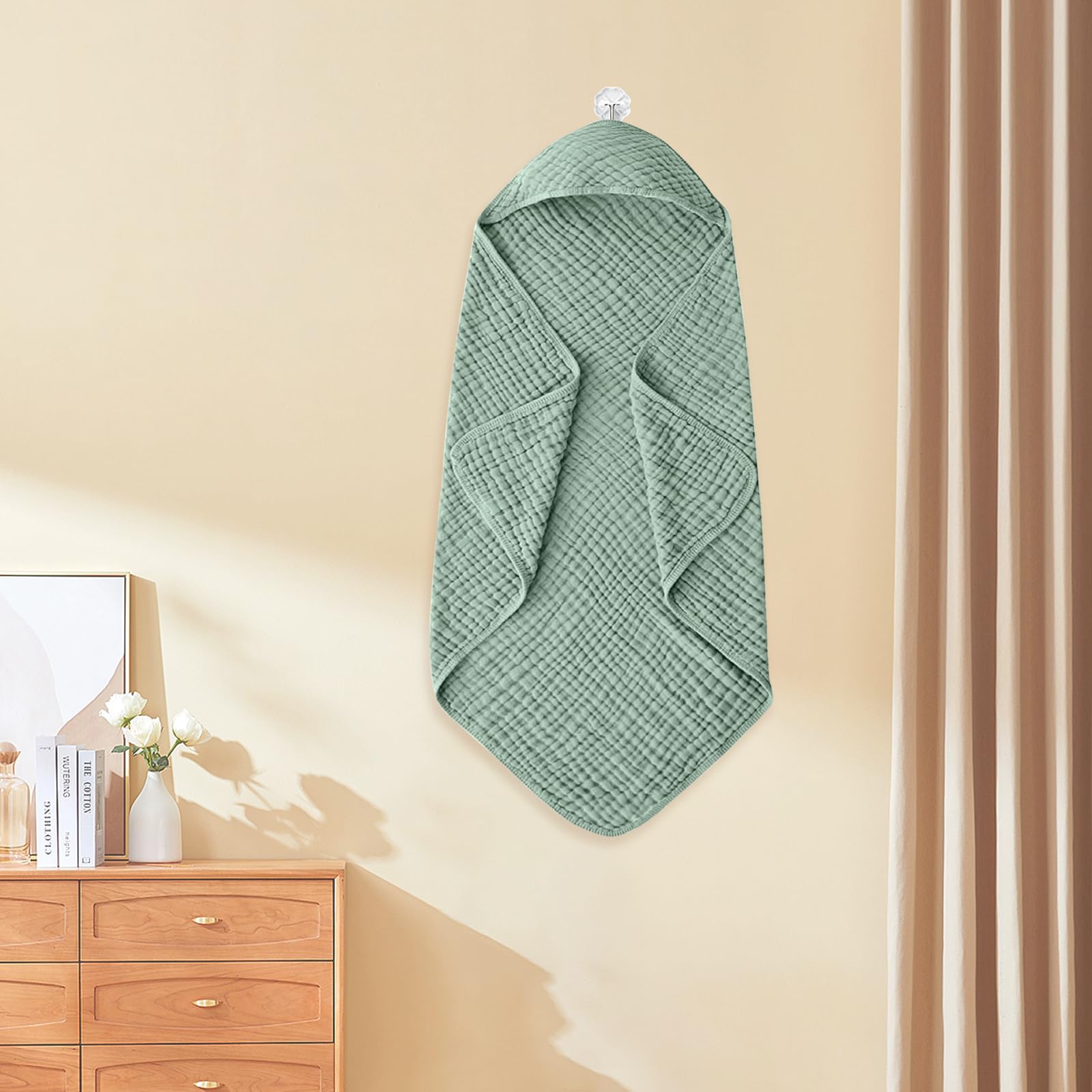 2pcs Serviette à Capuche pour Bébé 80 × 80 cm Drap Serviette de Bain Capuche Bébé Super Absorbante Coton Doux Peignoir Cape de Bain Nouveau-né,Naissance,Enfant pour Piscine ou Plage